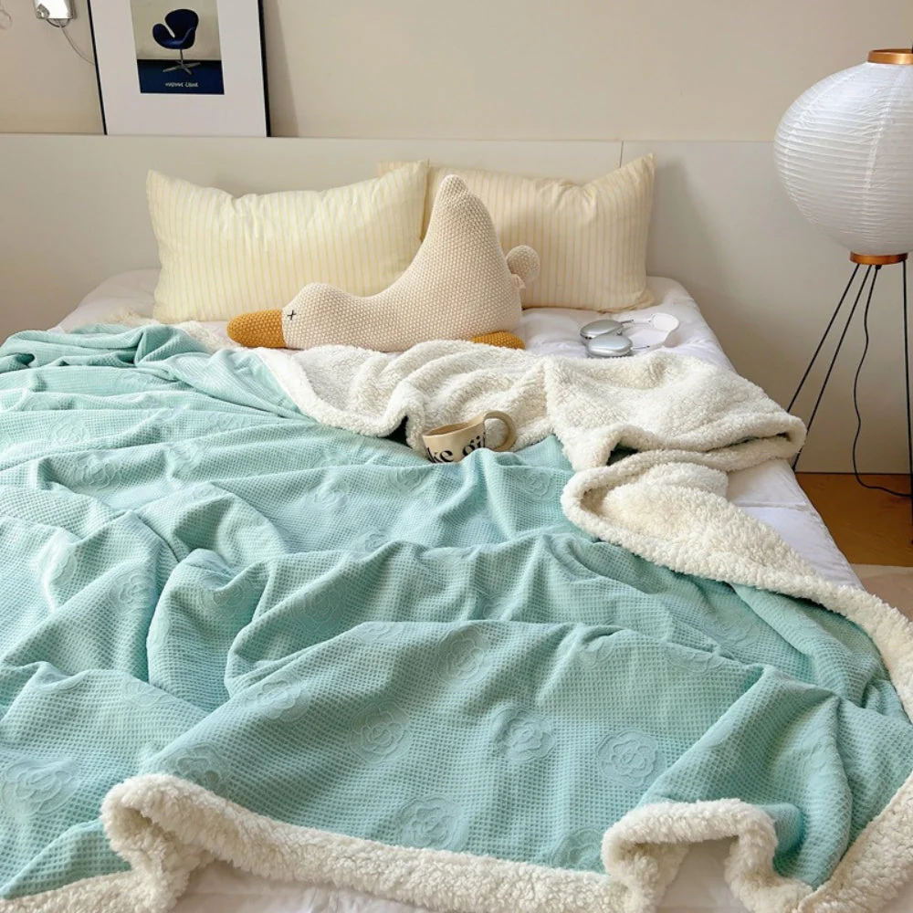 Solène Floral Embossed Sherpa Blanket - Image 5