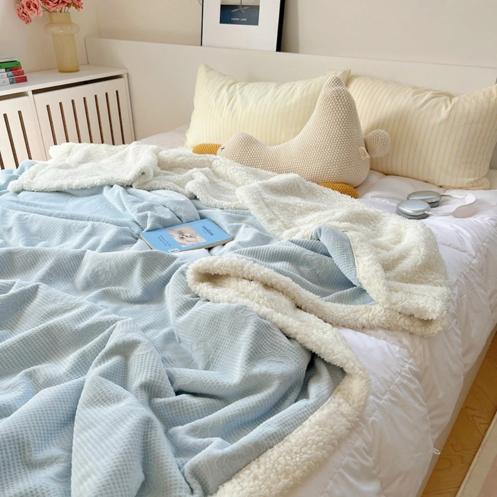 Solène Floral Embossed Sherpa Blanket - Image 6