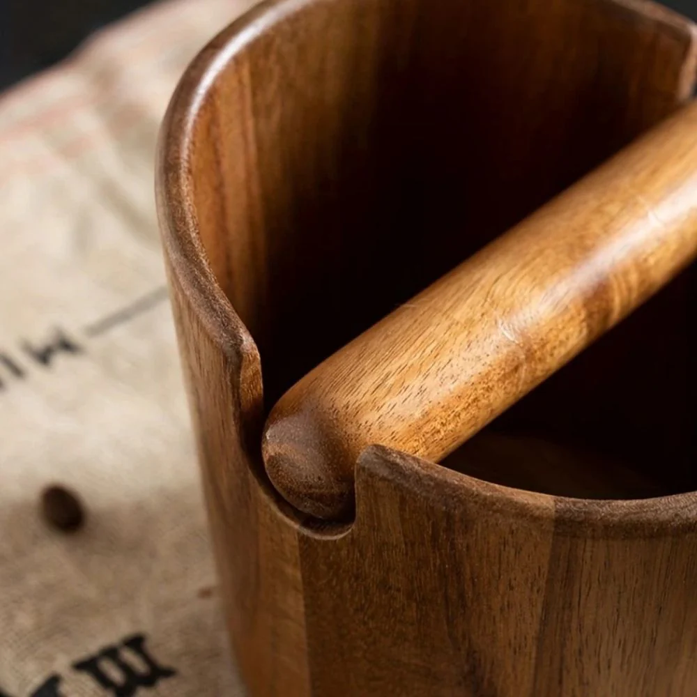 Solid Wood Coffee Knock Box - Image 2