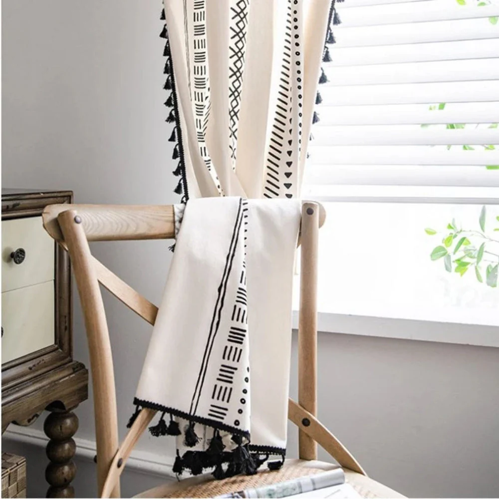 Solstice Loom Artisan Tassel Curtain - Image 11