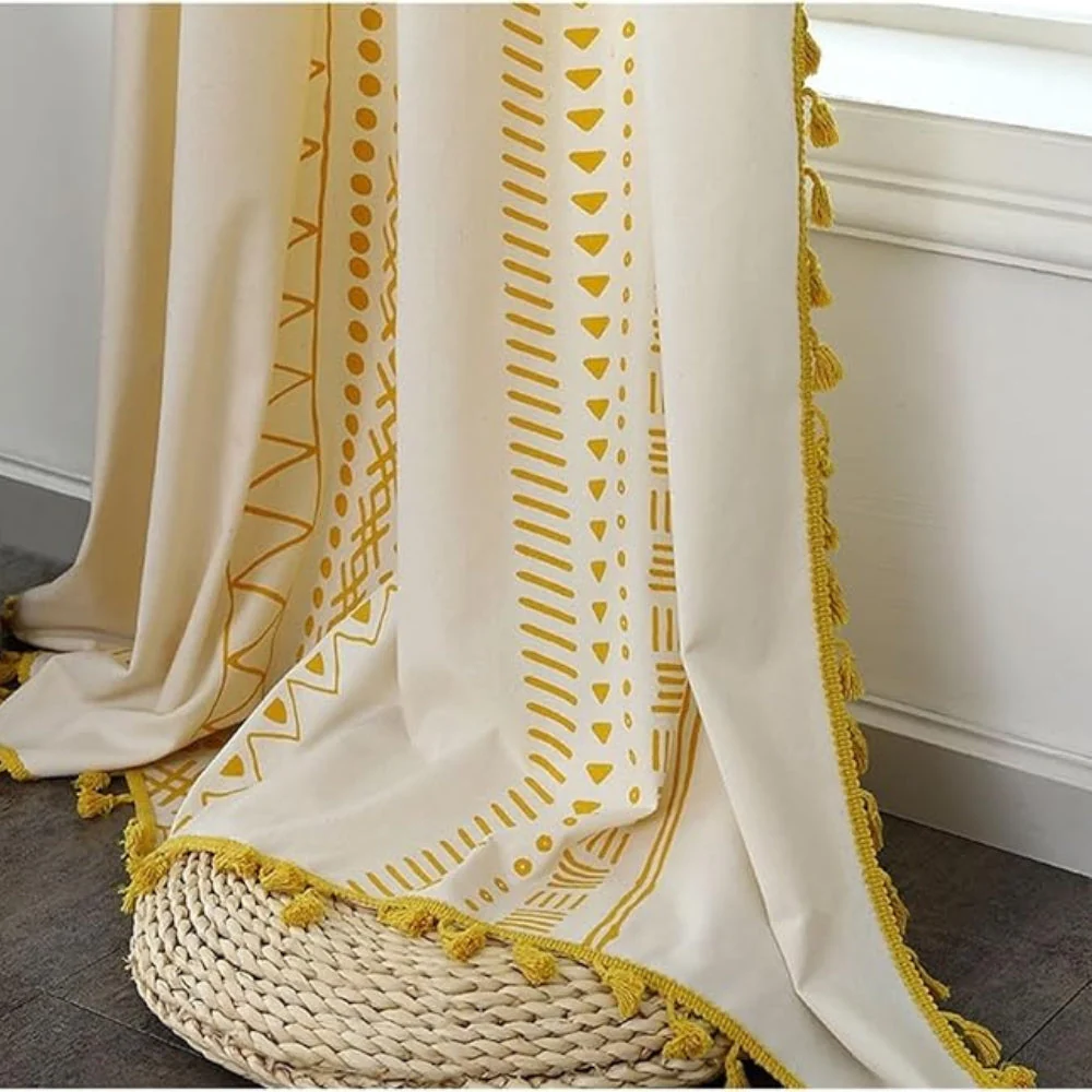 Solstice Loom Artisan Tassel Curtain - Image 2