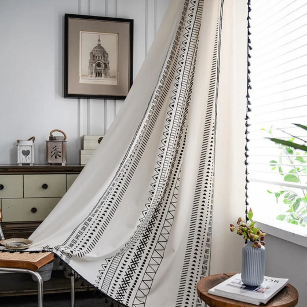 Solstice Loom Artisan Tassel Curtain - Image 7