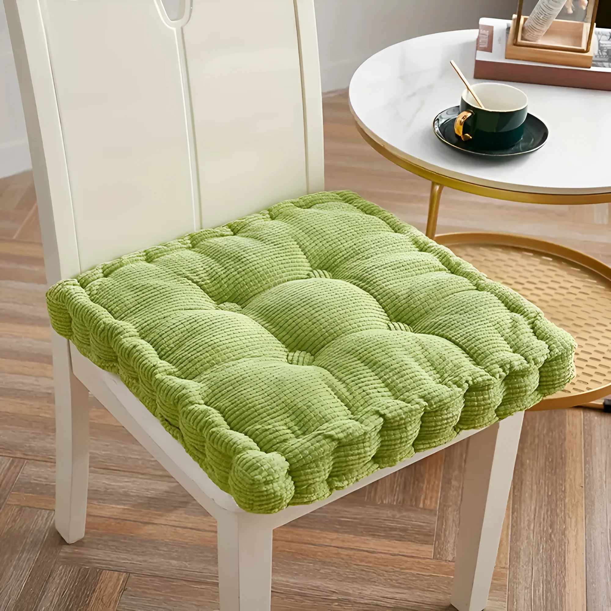 Stackable Corduroy Chair Cushions - Image 11