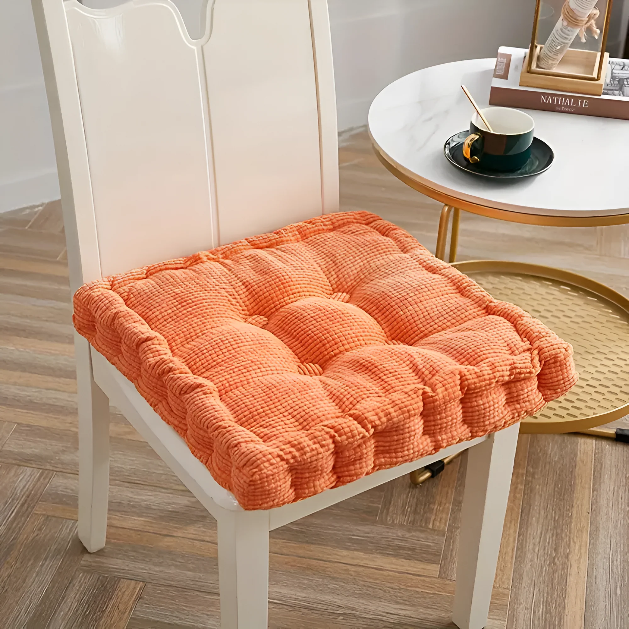 Stackable Corduroy Chair Cushions - Image 13