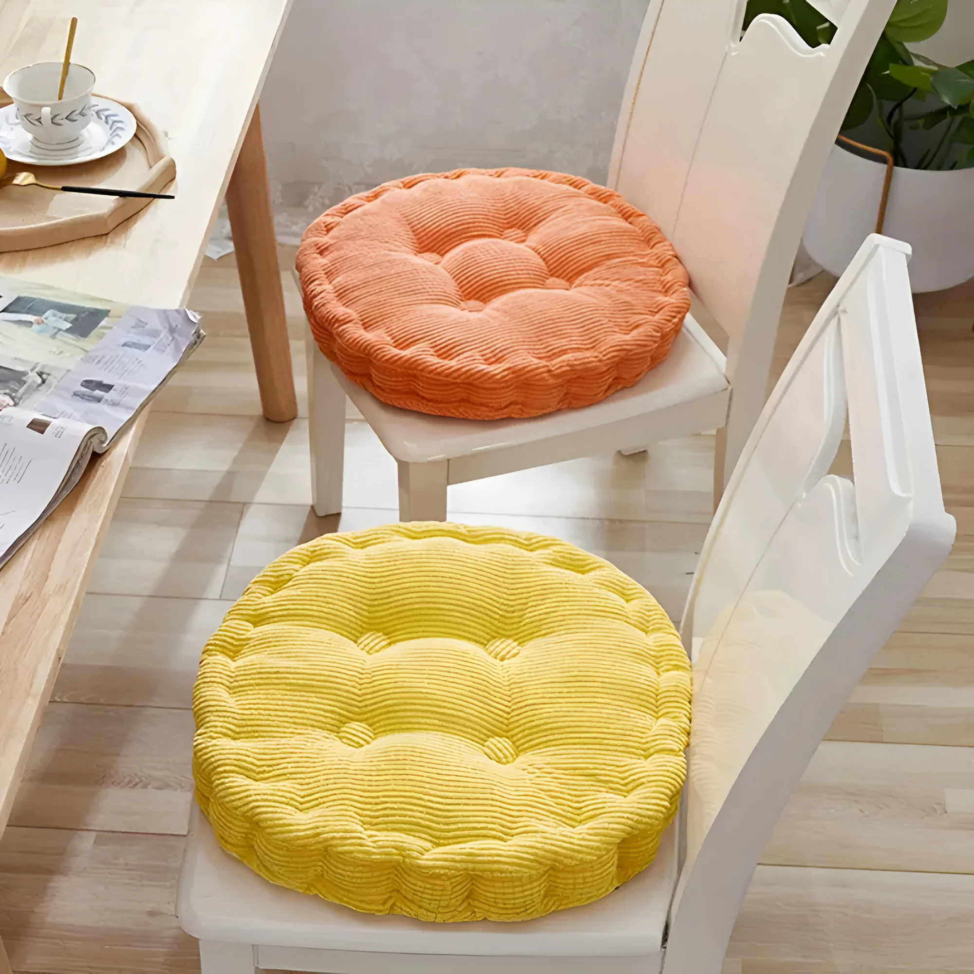 Stackable Corduroy Chair Cushions - Image 18