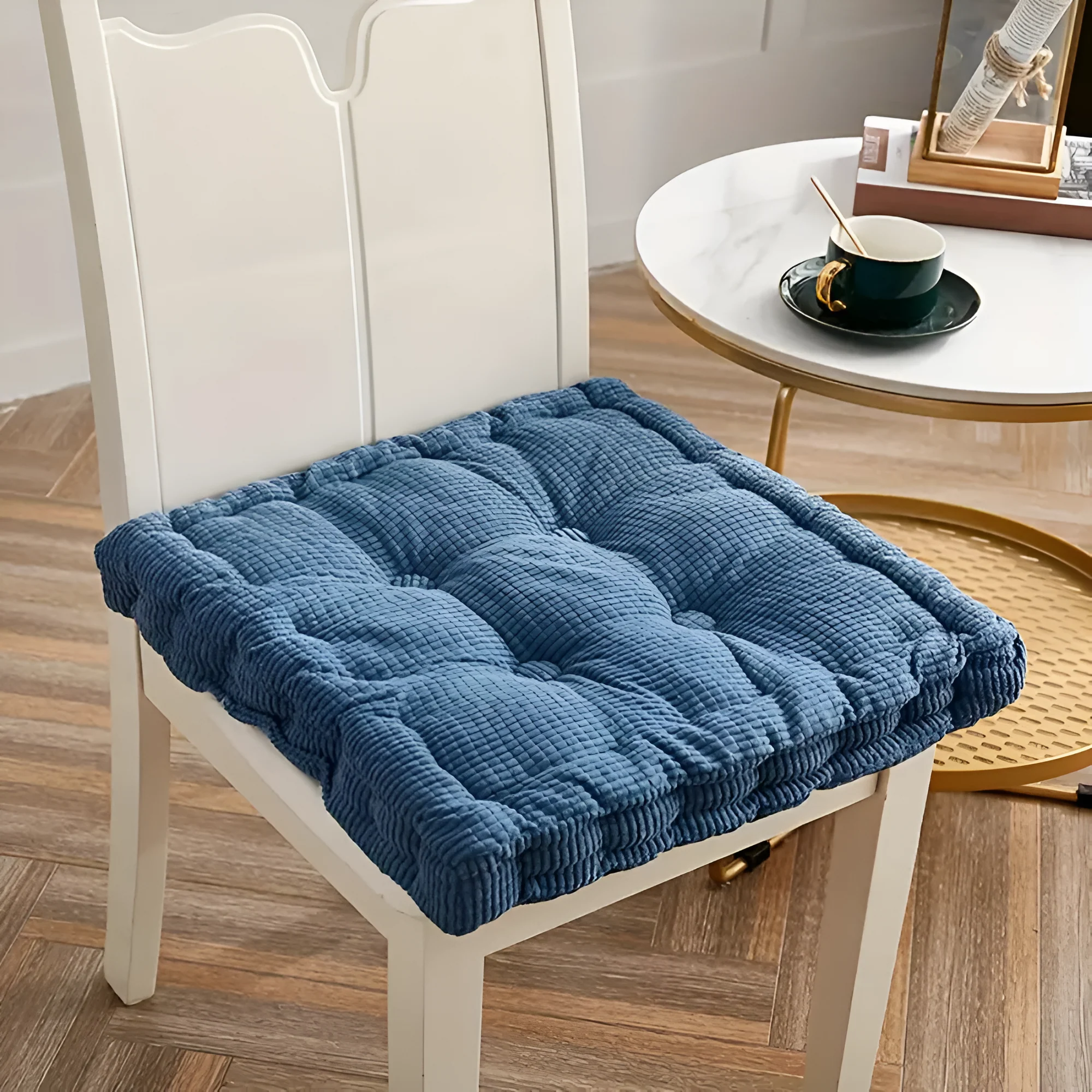 Stackable Corduroy Chair Cushions - Image 7
