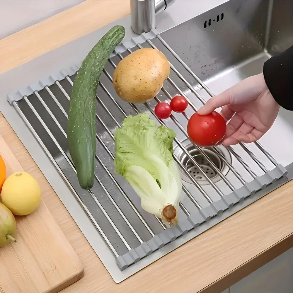 Stainless Steel Dish Drying Rolling Rack - Image 10