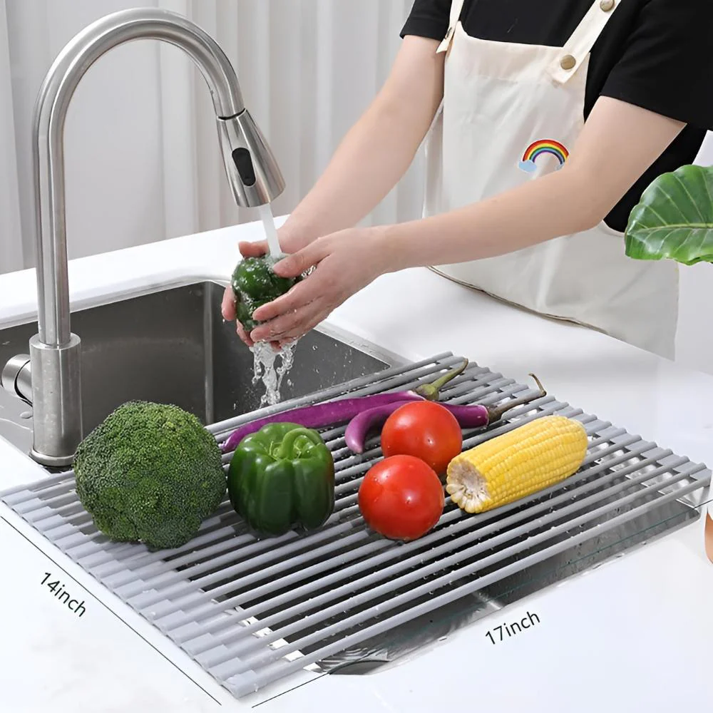 Stainless Steel Dish Drying Rolling Rack - Image 4