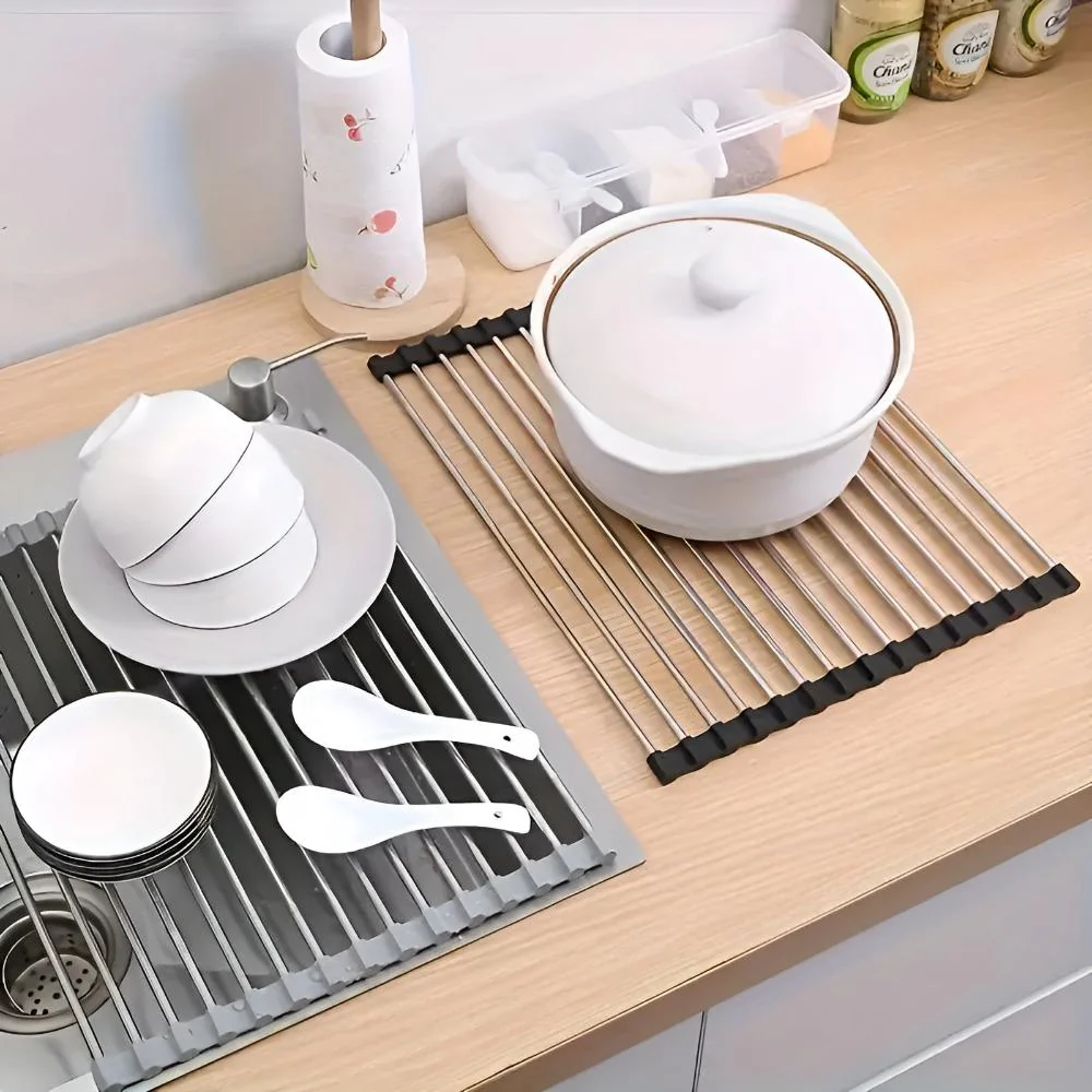 Stainless Steel Dish Drying Rolling Rack - Image 5