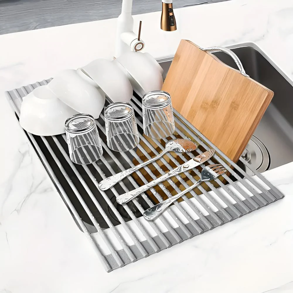 Stainless Steel Dish Drying Rolling Rack - Image 7