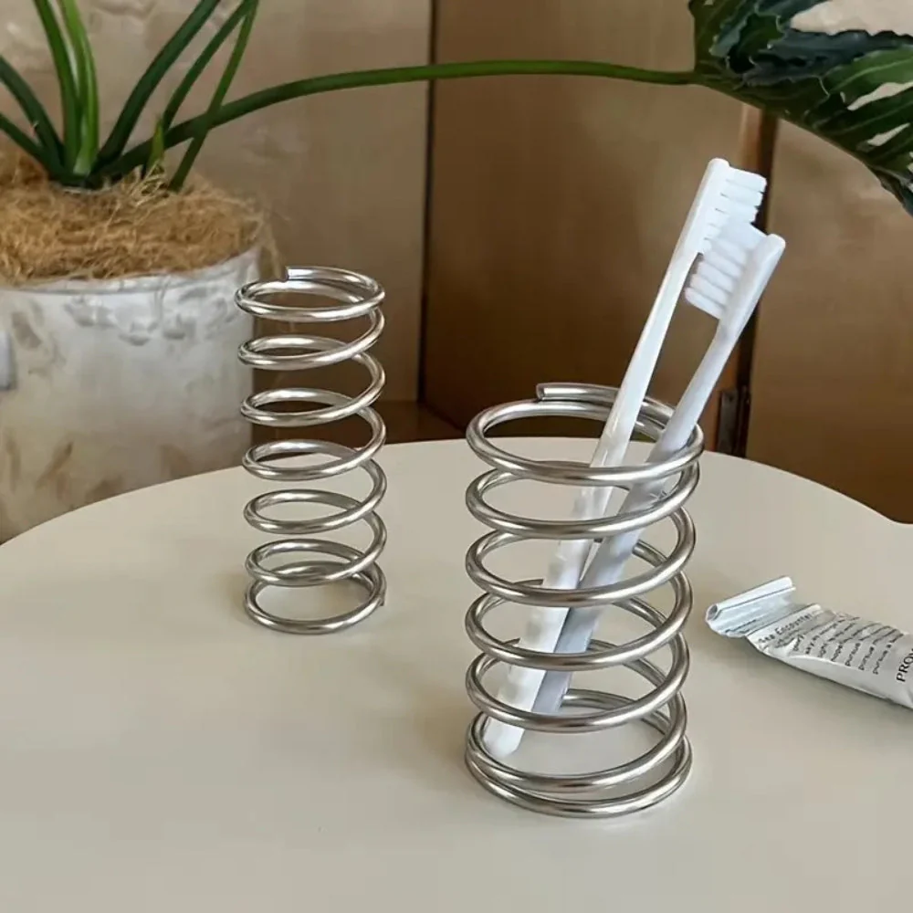 Stainless Steel Spiral Toothbrush Holder - Image 2