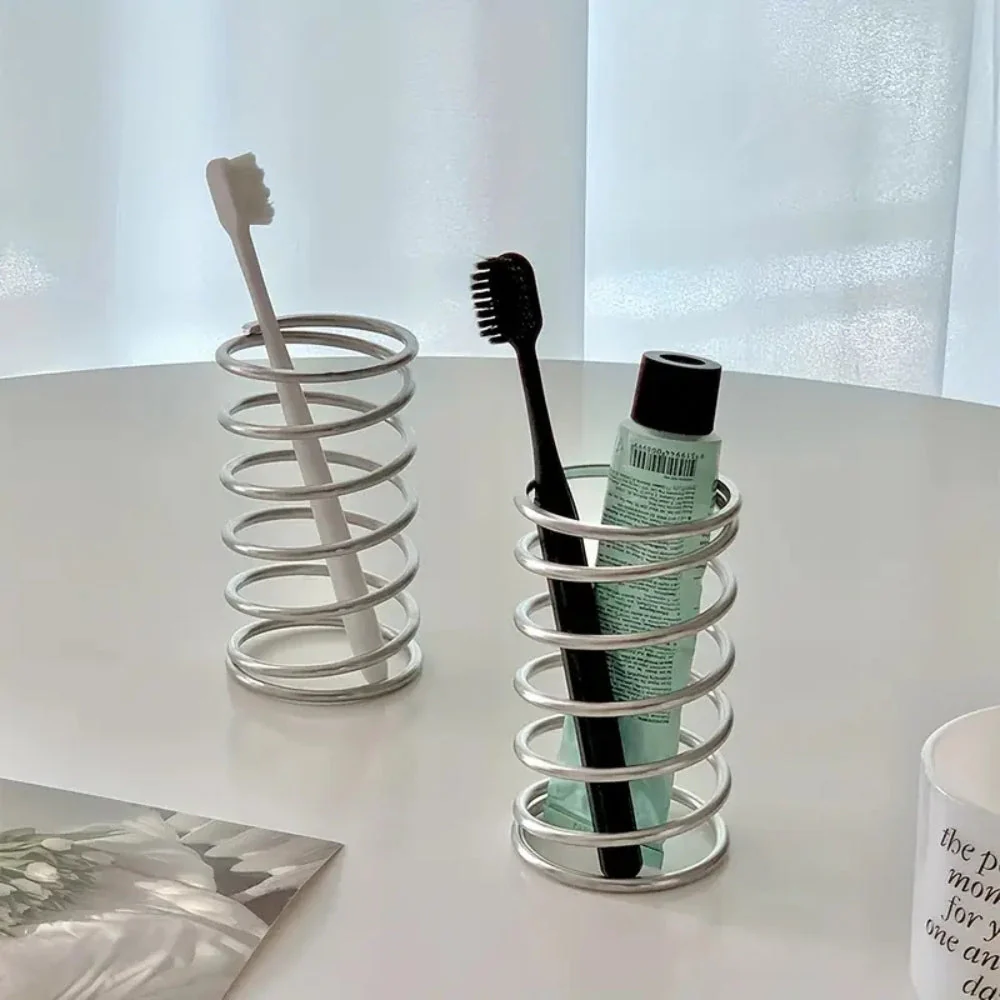 Stainless Steel Spiral Toothbrush Holder - Image 7