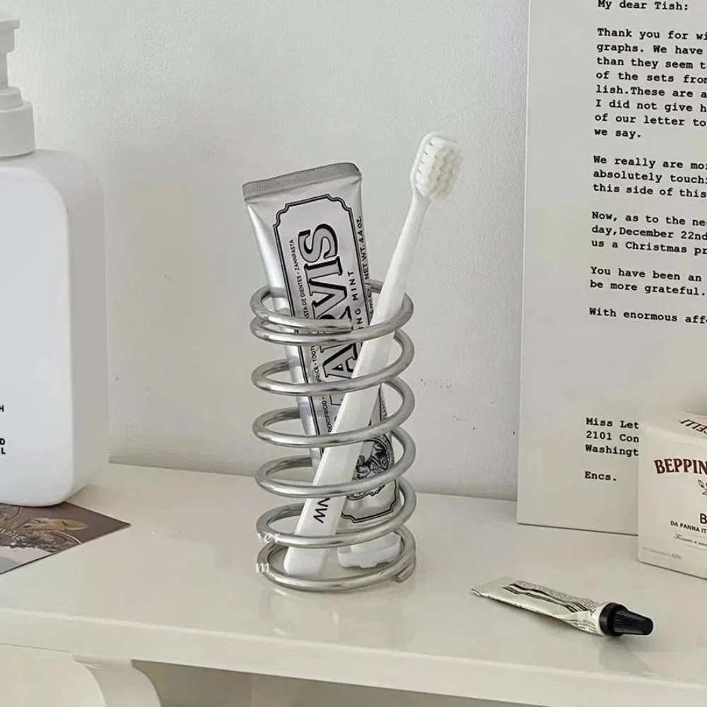 Stainless Steel Spiral Toothbrush Holder - Image 8