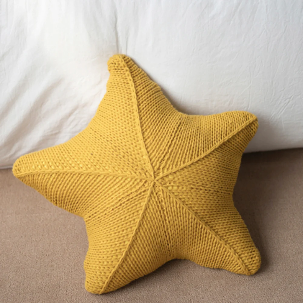 Starfish Hand-Knitted Cushion - Image 6