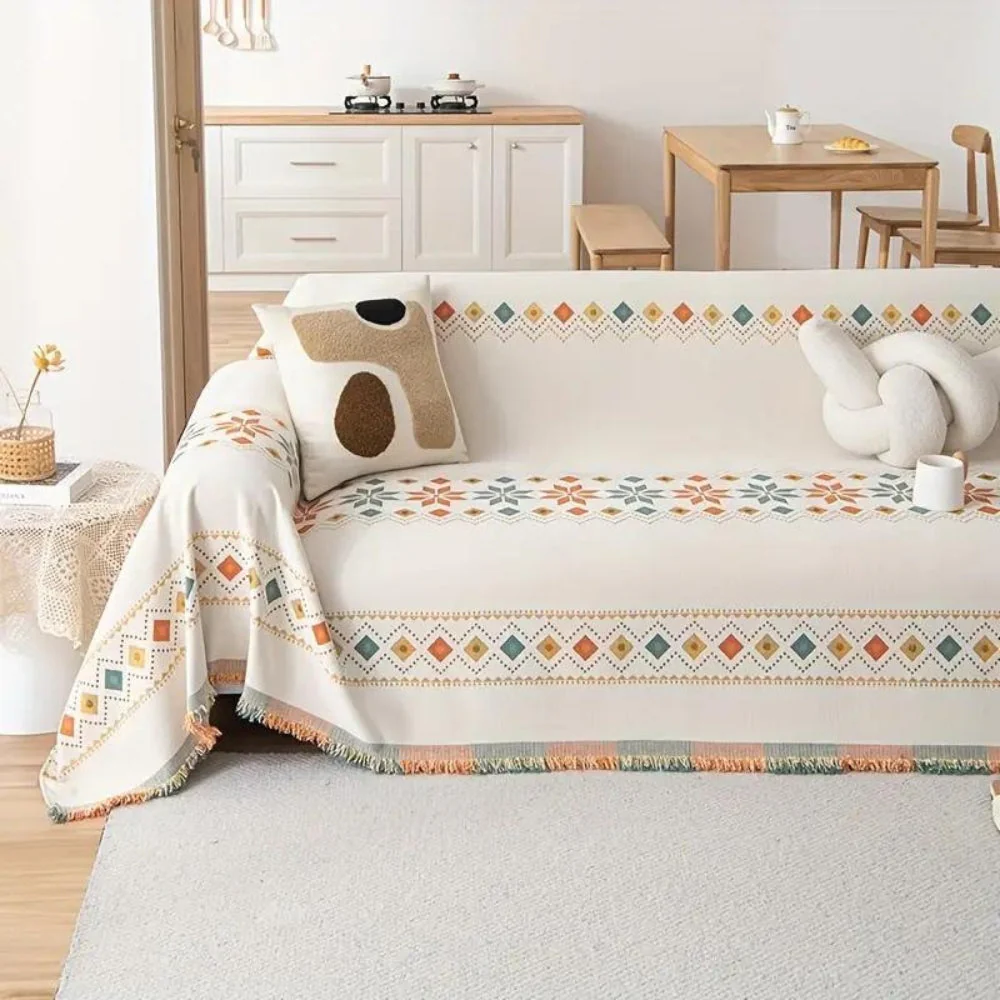 Stylish Boho Sofa Cover - Image 5