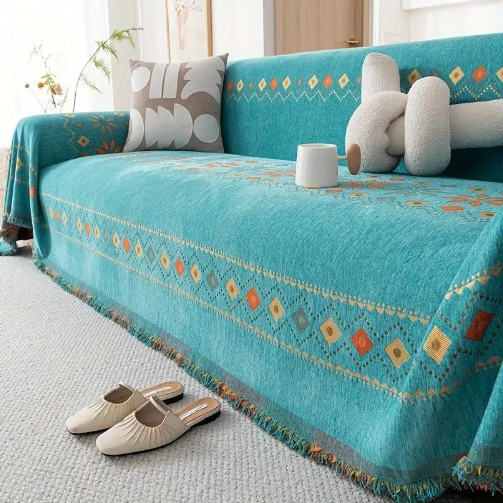 Stylish Boho Sofa Cover - Image 6