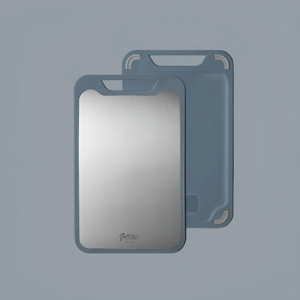Stylish Double-Sided Stainless Steel Chopping Board - Image 7