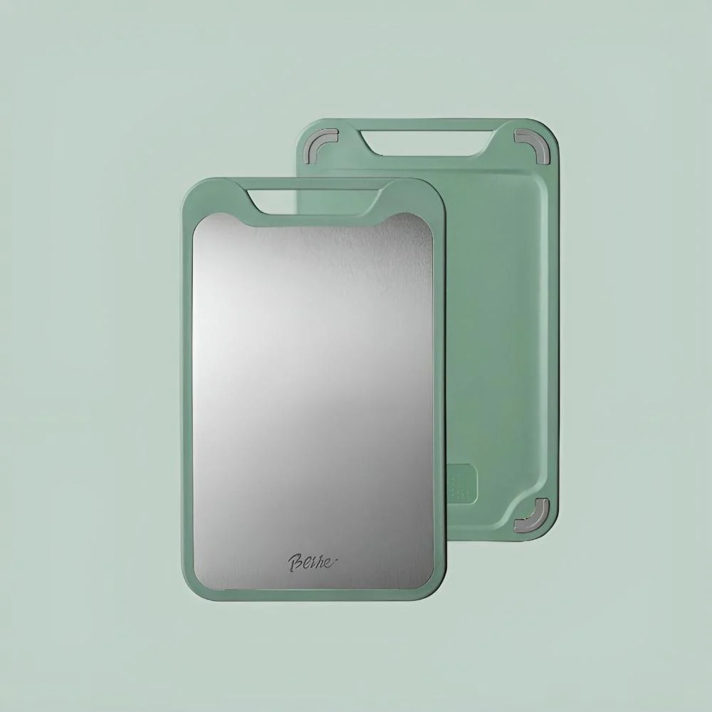 Stylish Double-Sided Stainless Steel Chopping Board - Image 8