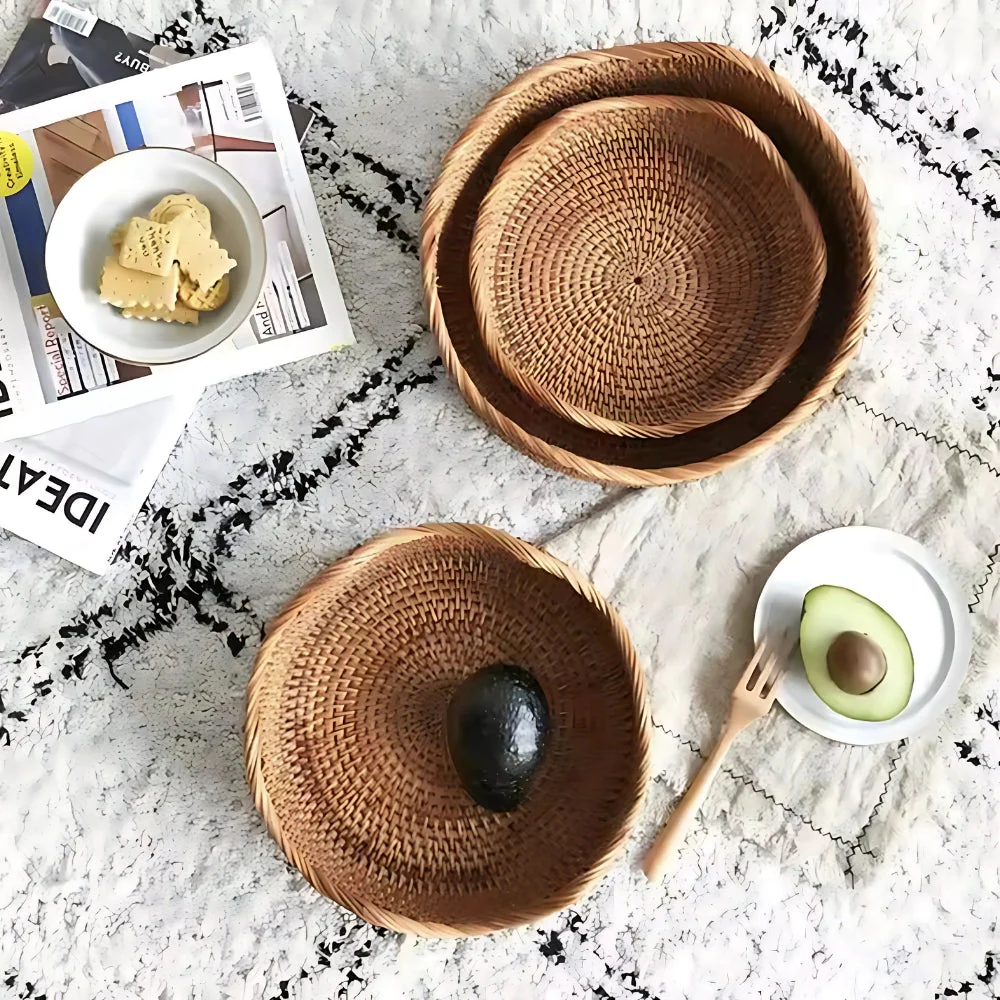 Stylish Handwoven Rattan Basket - Image 7