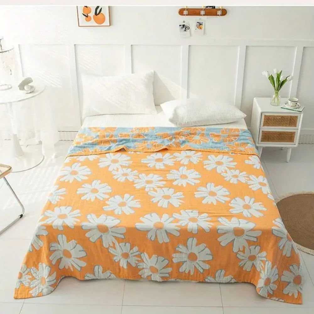 Summer-Ready Daisy Cotton Blanket - Image 3