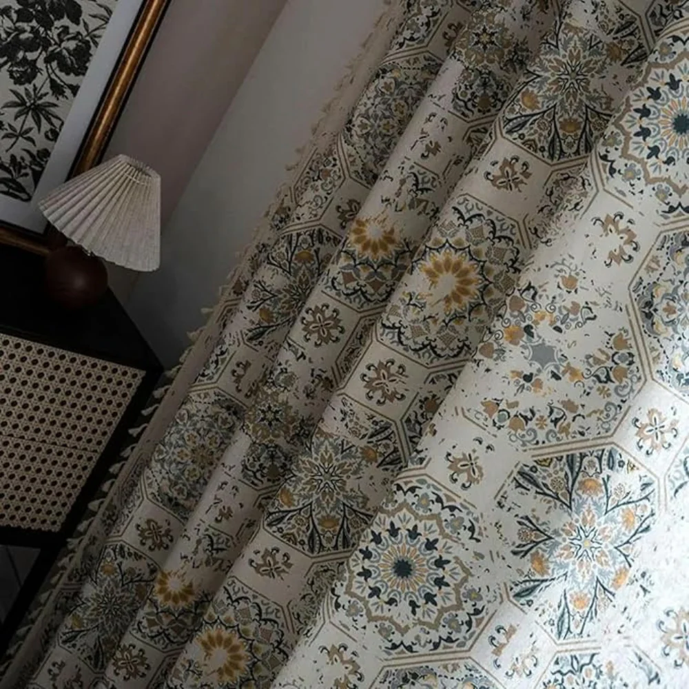 Botanical Bliss Tassel Curtain - Image 4