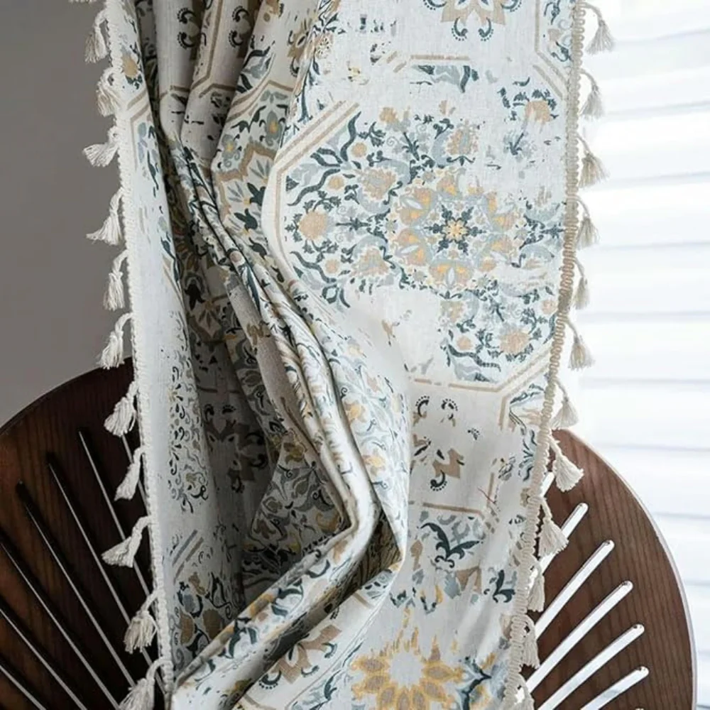 Botanical Bliss Tassel Curtain - Image 6