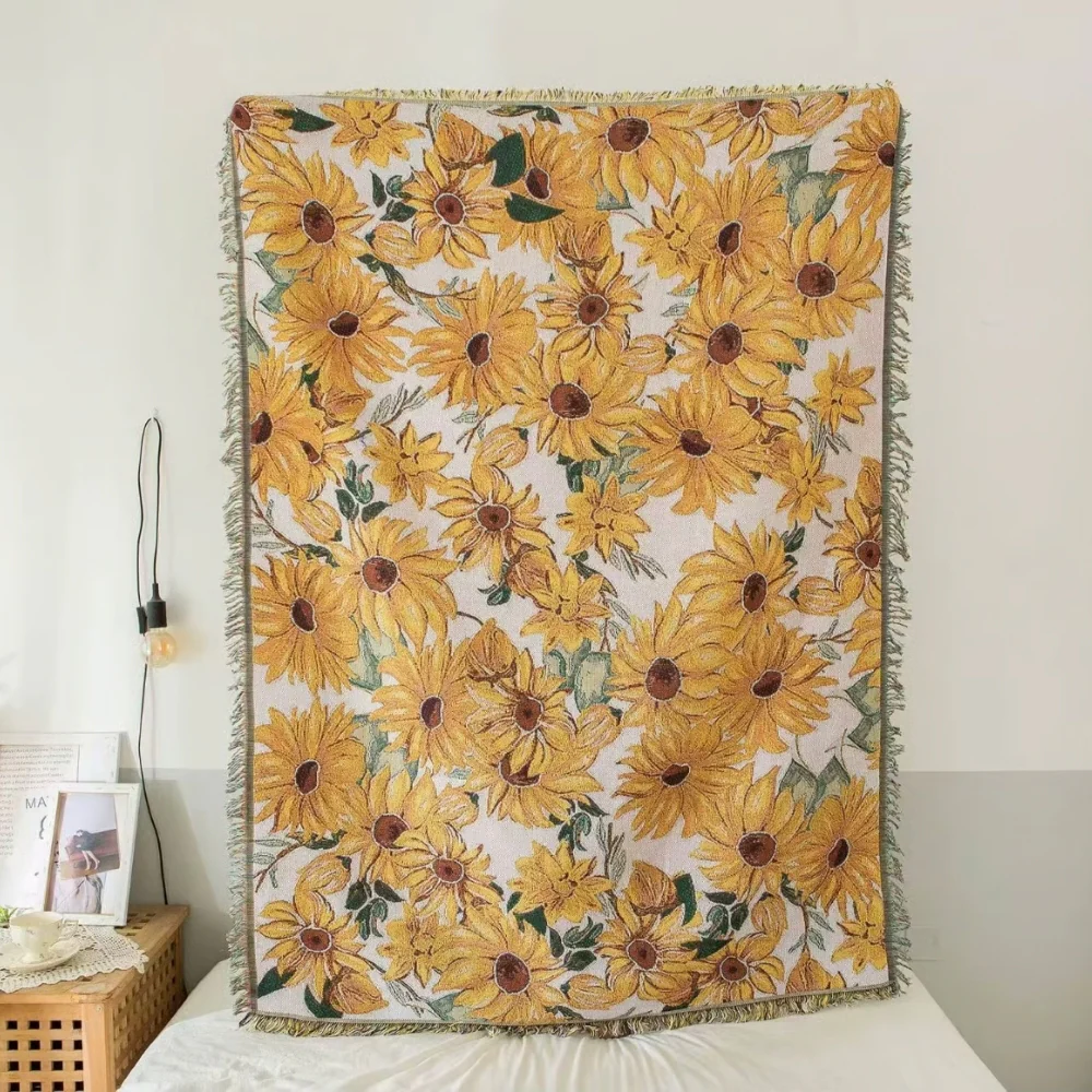 Sun Floral Outdoor Picnic Blanket - Image 2