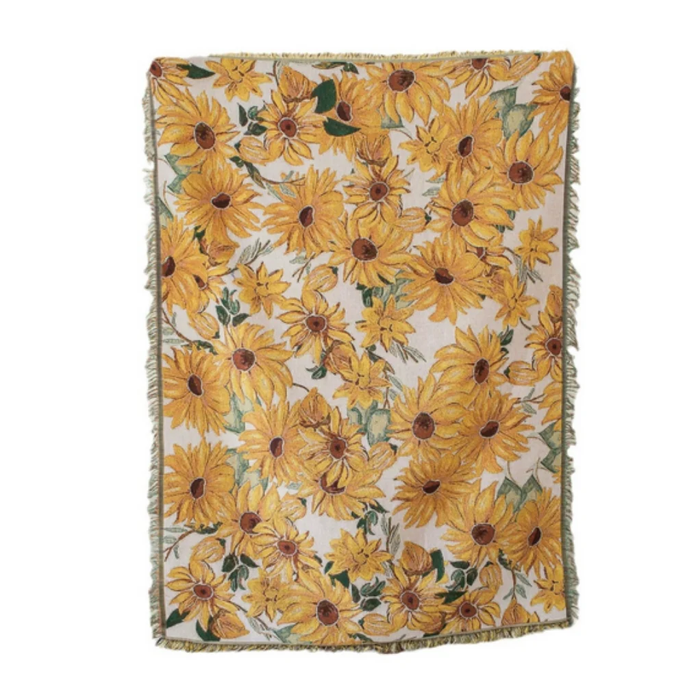 Sun Floral Outdoor Picnic Blanket - Image 6