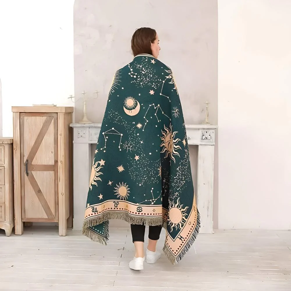 Sun Moon Stars Celestial Blanket - Image 4