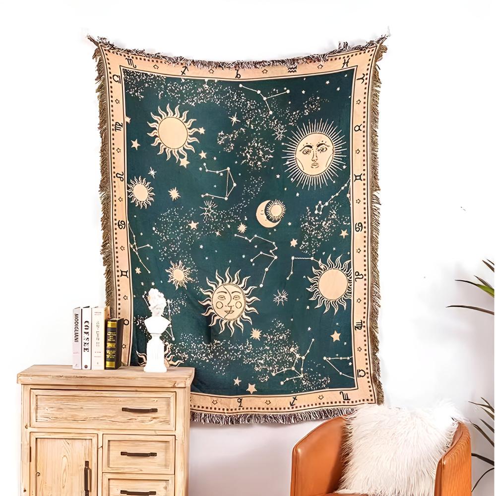 Sun Moon Stars Celestial Blanket - Image 6