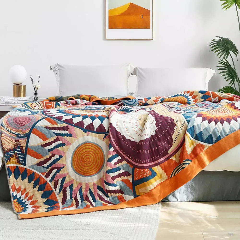 Sunburst Cotton Blanket - Image 4
