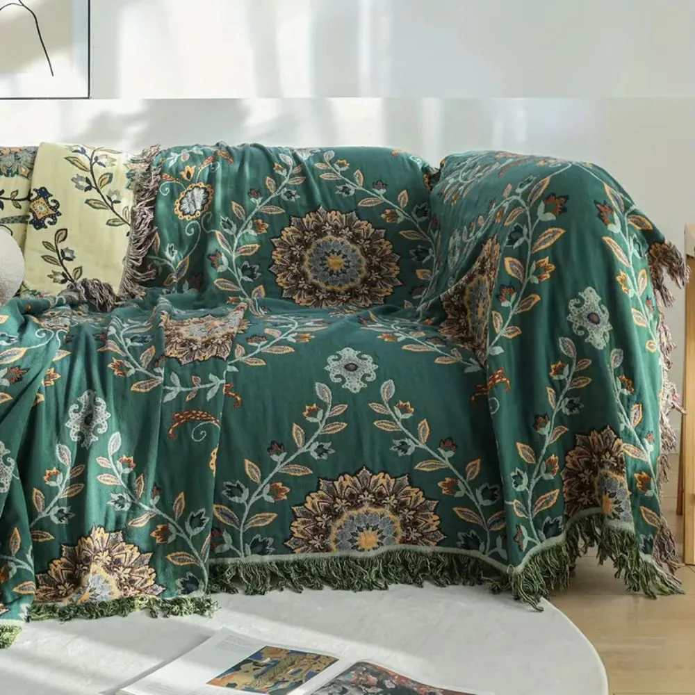 Sunfern Vintage Reversible Cotton Blanket - Image 5