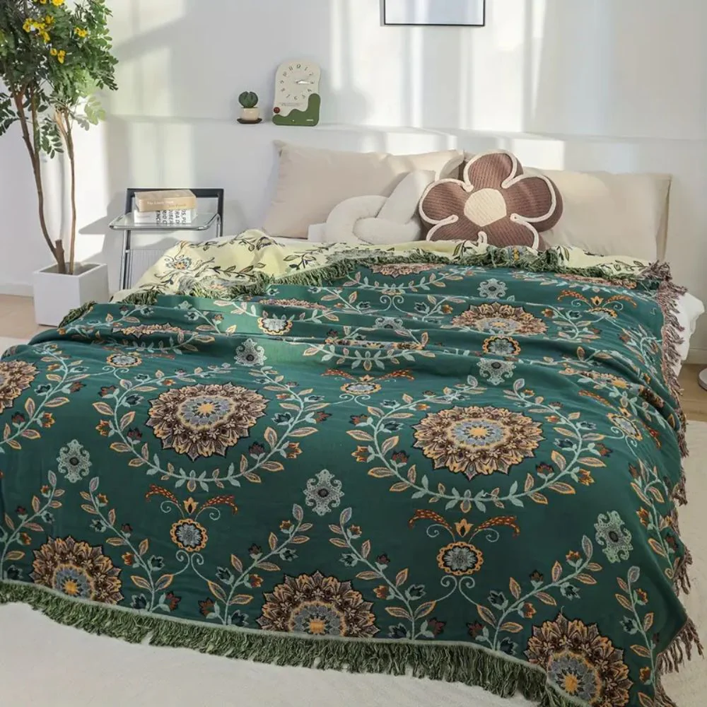 Sunfern Vintage Reversible Cotton Blanket - Image 6