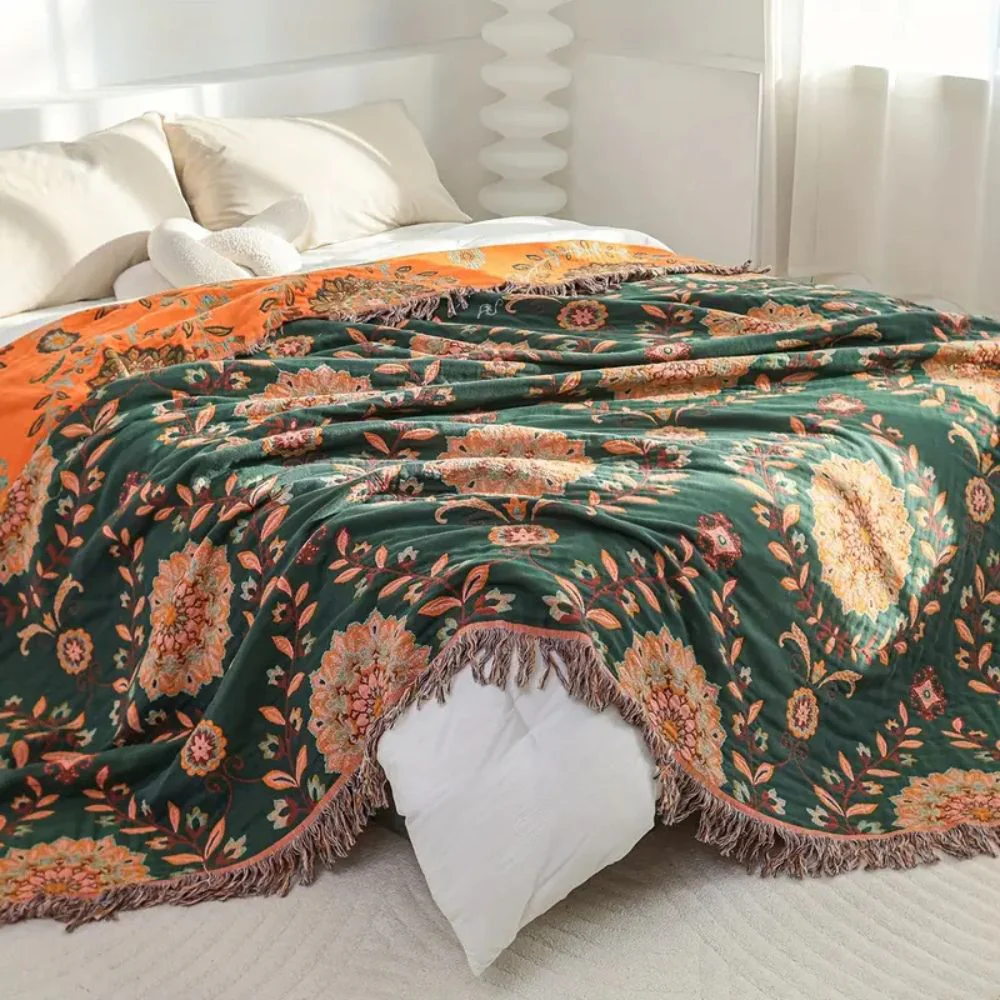 Sunfern Vintage Reversible Cotton Blanket - Image 7