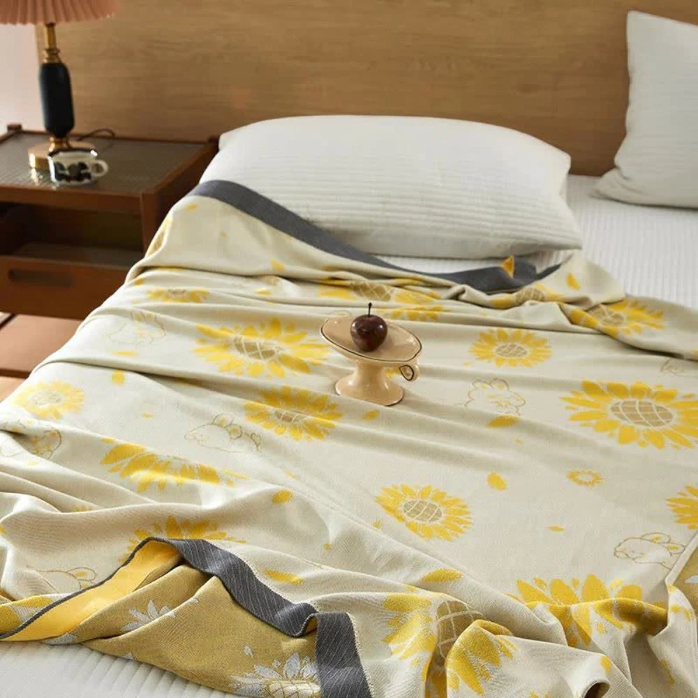 Sunflower Comfort Cotton Blanket - Image 2