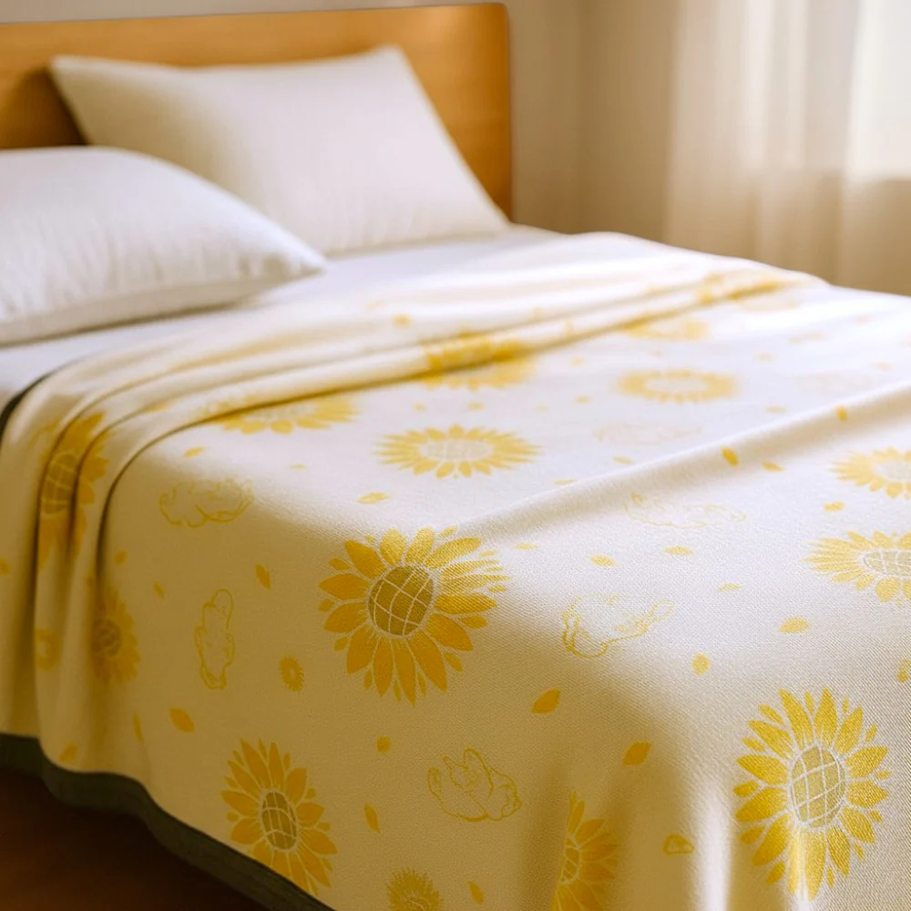 Sunflower Comfort Cotton Blanket - Image 3