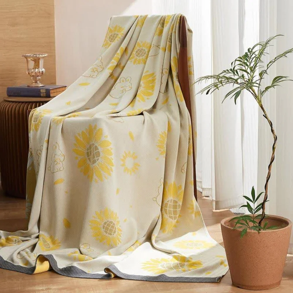 Sunflower Comfort Cotton Blanket - Image 4