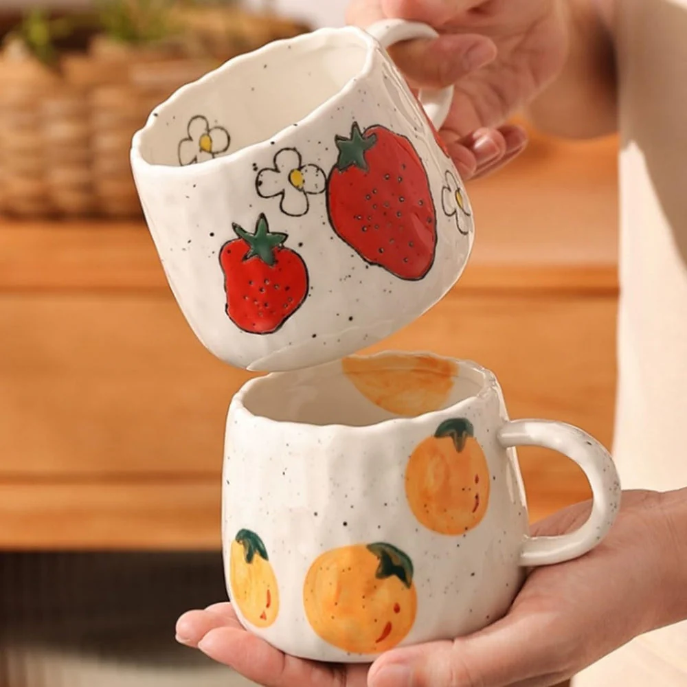 Sunny Fruit Ceramic Coffee Mug Collection - Image 6