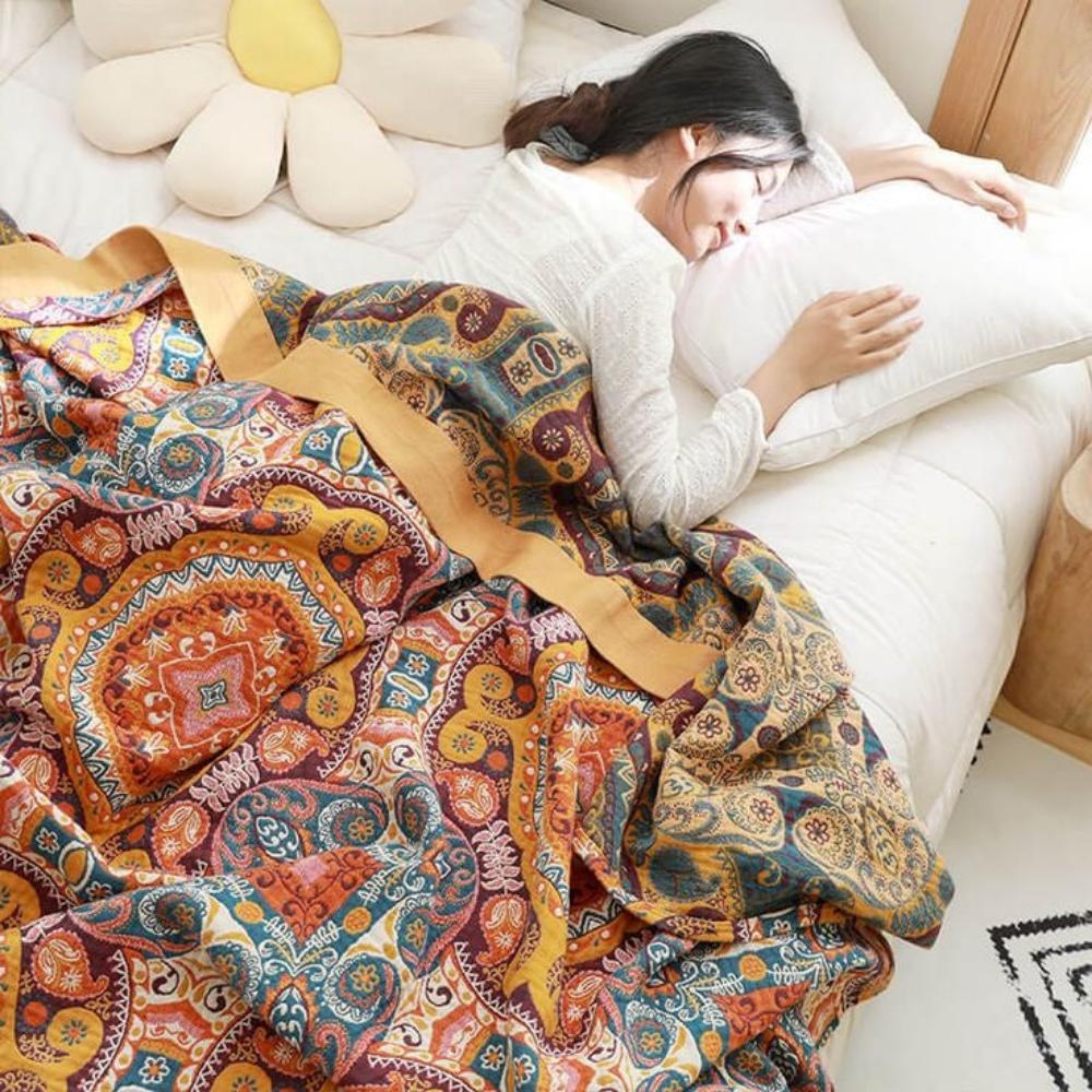 Sunrise Boho Reversible Blanket - Image 3