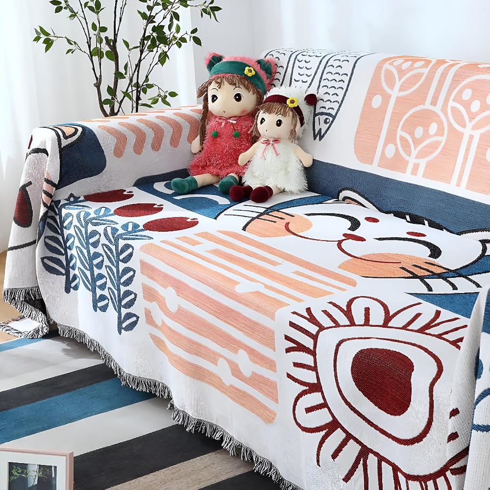Tassel Tide All-Season Sofa Cover - Image 5