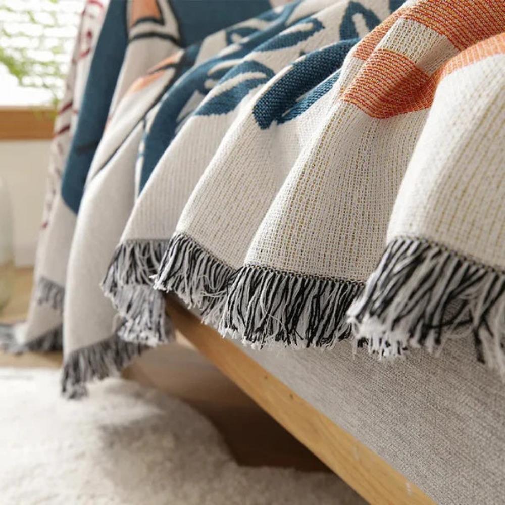 Tassel Tide All-Season Sofa Cover - Image 6