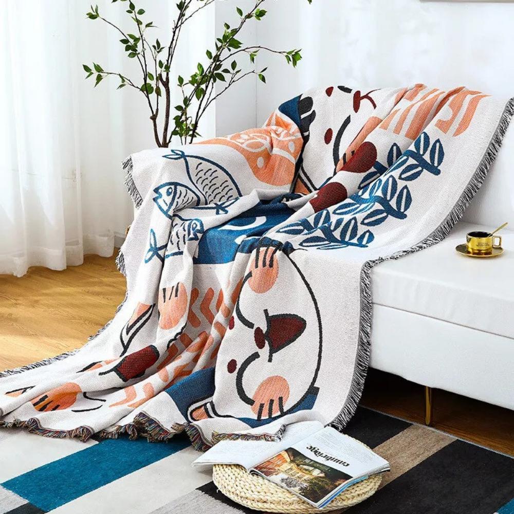 Tassel Tide All-Season Sofa Cover - Image 8