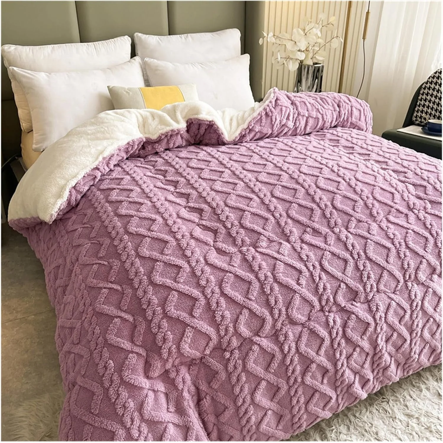 Thick Snuggle Sherpa Blanket - Image 11