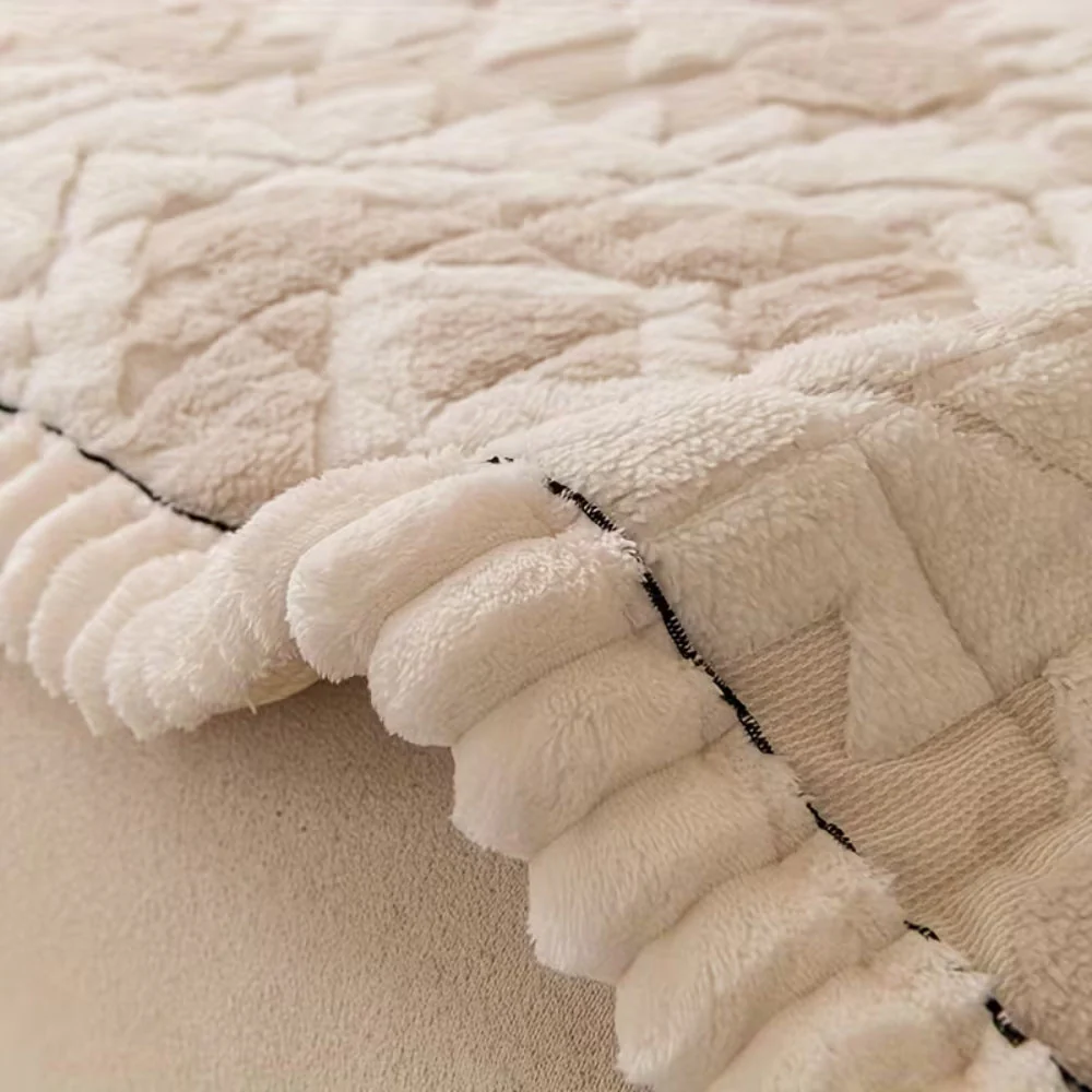 Thick Winter Quilted Plush Couch Cover - Image 11