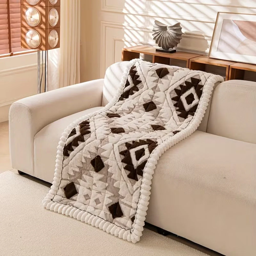 Thick Winter Quilted Plush Couch Cover - Image 8