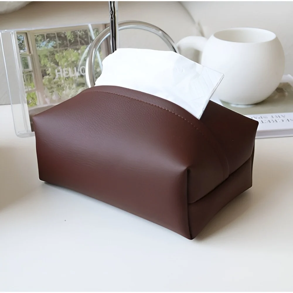 Tisovo Stylish Leather Tissue Case - Image 2