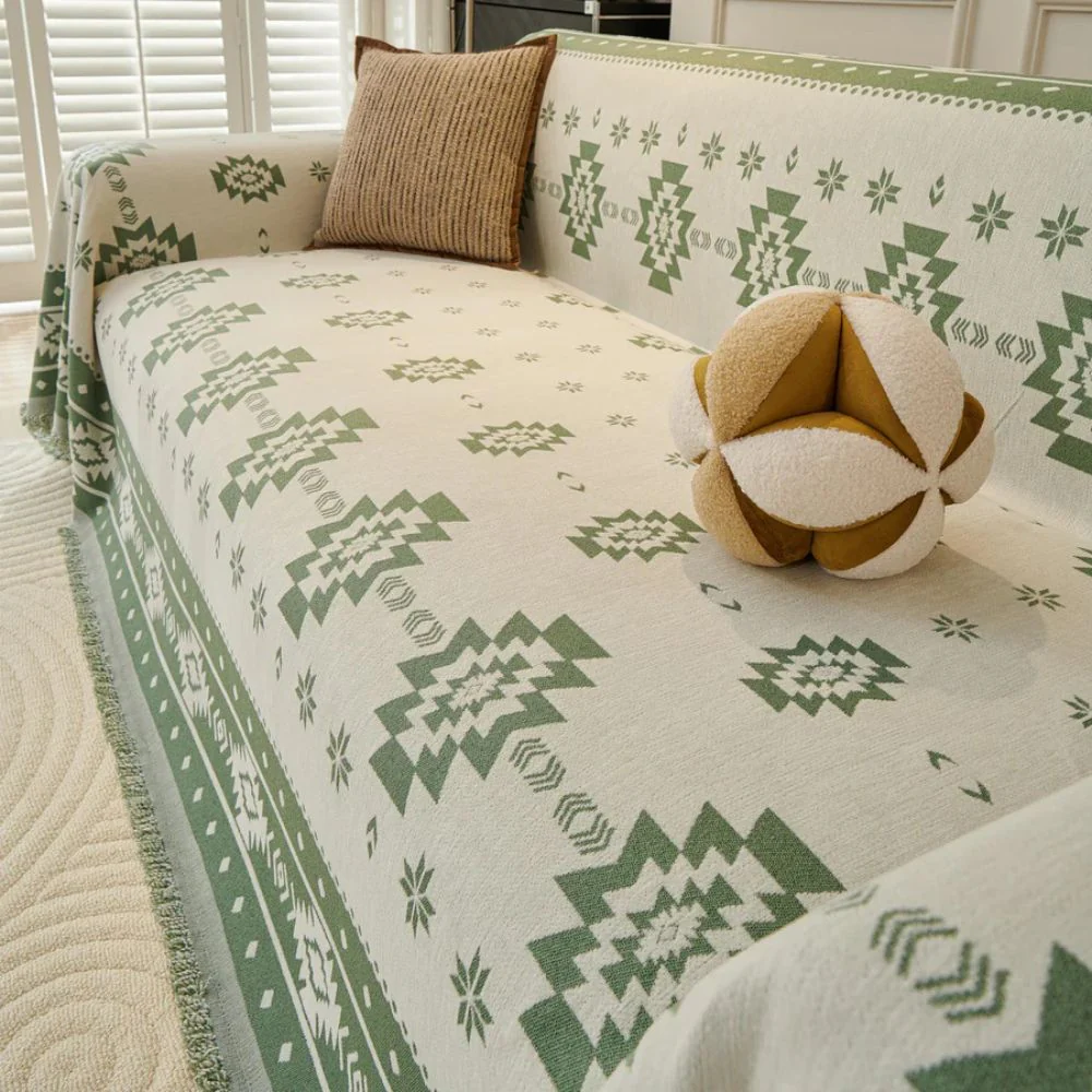 Tribal Harmony Reversible Sofa Cover - Image 2