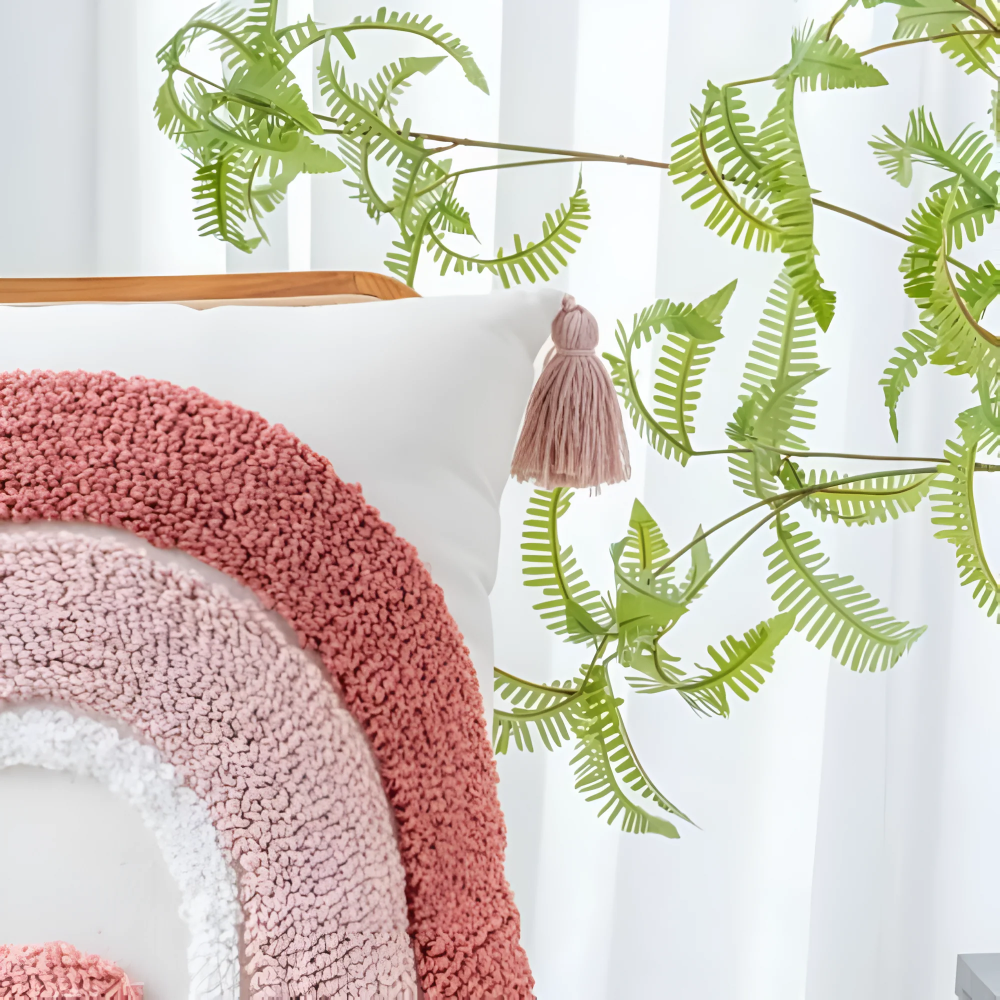 Tufted Embroidered Boho Cushion Cover - Image 8