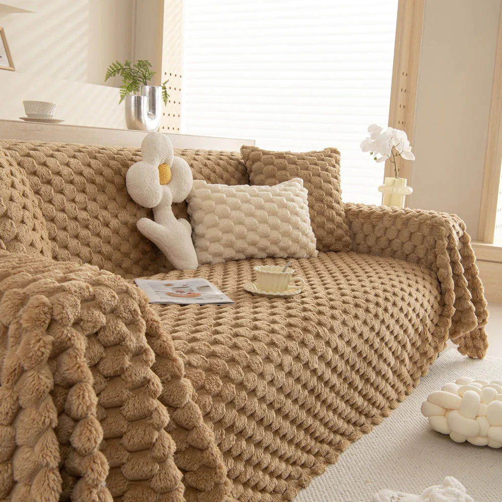 Tufted Rabbit Faux Sofa Cover - Image 3