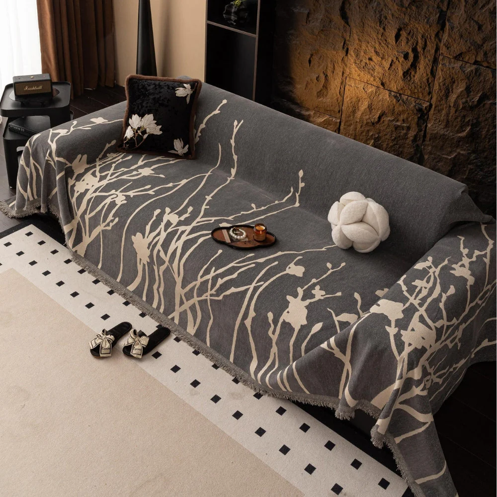 Twilight Branches Chenille Sofa Cover - Image 4